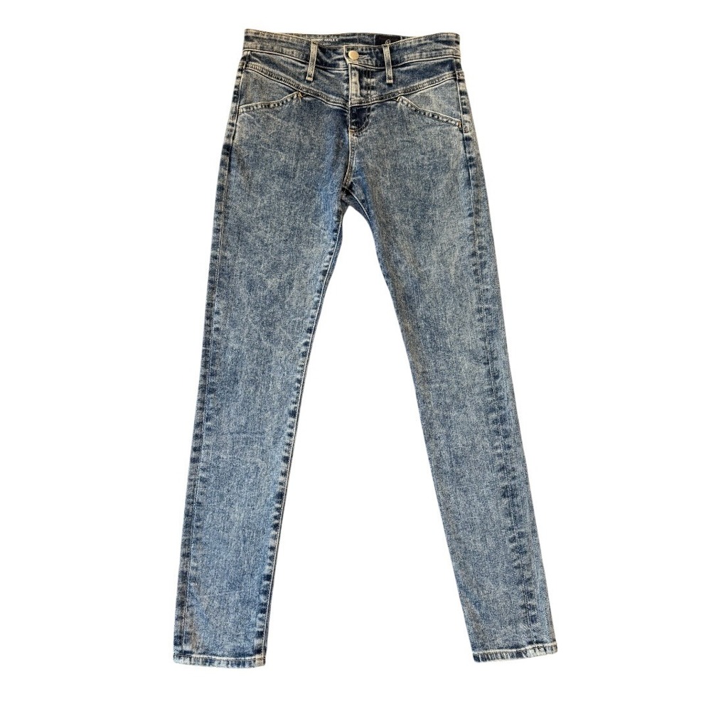 AG Adriano Goldschmied Farrah Skinny Ankle X Acid Wash High Rise Jeans Size 2 25